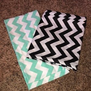 Lot of (2) Chevron Infinity Scarves